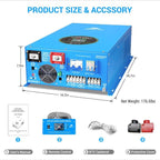 SUNGOLDPOWER 15000W 48V Inverter charger, Input 240V AC,Output 120/240V Split Phase Pure Sine Wave Inverter, Low Frequency Inverter, Heavy Duty Inverter for off Grid System（MPPT excluded）