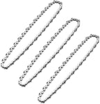 3Pcs 14 Inch Chainsaw Chain, 3/8" LP Pitch .050" Gauge 52 Drive Links,Replacement Chains for Portable Mini Chainsaw, Guide Saw Chain for Chainsaws (14"-52DL-3/8"LP .050"-3pcs)
