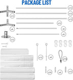20'X32' Party Tent with Removable Sidewall Windows, Outdoor Heavy Duty Wedding Gazebo, Event Shelter Wedding Canopy Tent for Parties Carport BBQ, White & Straight Edge