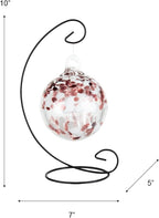 Dale Tiffany AC24027-D4 Rainbow Tree of Life Hand Blown Art Glass Ornament Witch Globe Gazing Ball, 4" Diameter with Hanging Stand, Enchanted