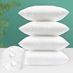 Codi Outdoor Pillow Inserts 16x16 Set of 4, Throw Pillows Waterproof for Patio Furniture
