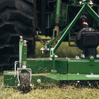 Titan Attachments 3 Point PTO Finish Mower, 60" Cutting Width, Category 1 Hitch, Rear Discharge, Requires 25-40 HP Tractor, Low-Noise Cast Iron Gearbox, Green Finish