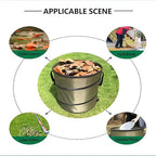 Camping Trash Can, Pop-Up Trash Can/Recycle Bin, Reusable Yard Waste Bags/Lawn Bags/Leaf Bags, Car Garbage Can, Foldable Camping Recycling Bin 2-Pack (Green10gallons)