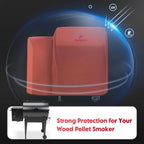 Comnova Grill Cover for Traeger - 600D Waterproof Heavy Duty, Pellet BBQ Cover for Traeger 20 Series, Junior, Tailgater and Recteq 340 Grill