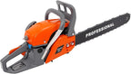 Gas Chainsaw, 2Stroke/4Stroke Gasoline Chainsaw Power Chain Saws Handheld Cordless Petrol Chainsaws For Wood Cutting Forest Felling Tree Pruning Shrub Pruning (20In 2400W 58CC)