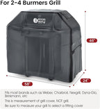 Grill Cover 58 inch Cover for Outdoor Grill 600D Heavy Duty BBQ Cover Waterproof, Weather Resistant & Fade Resistant Gas Grill Cover for Weber Charbroil Nexgrill Dyna-Glo Brinkmann