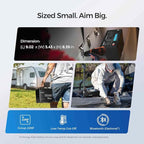 Renogy 4PCS 12V 100Ah LiFePO4 Lithium Battery Mini Size, 100A BMS for Ultimate Safety, Deep Cycle Remote Monitoring, Backup for RV, Cabin, Marine, 400ah LiFePO4 Lithium Battery - Core Series