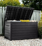 Generic 230 Gallon Outdoor Storage Resin Deck Box-(Graphite), 234821