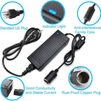 AC to DC Converter, 100V ~ 240V to 12V 10A 120W, Car Cigarette Lighter Socket AC/DC Power Supply Adapter Transformer for Tire Inflator, Car Refrigerator, Car Vacuum Cleaner, and Other Car Devices