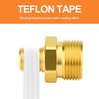 GASHER 5Pcs Brass M22 Pressure Washer Fitting,M22-14mm Male x 1/4"NPT Male Thread Fittings,For Pressure Washer Hose