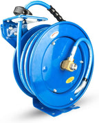 Rubber Pressure Wash Hose Reel 1/4 X 50' w/6' Lead-in