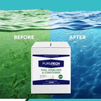 Puri Tech Pool Stabilizer and Conditioner Chlorine Tablet 25 lbs - Chlorine Stabilizer - 100% Cyanuric Acid - Enhance Chlorine Efficiency and Extend Pool Life