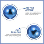 PRETYZOOM Stainless Steel Mirror Reflective Gazing Ball for Yard Decor Outdoor Garden Sculpture Polished Sphere Lawn Ornament