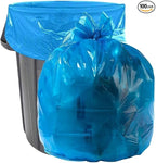 Plasticplace 30-40 Gallon Recycling Trash Bags │ 1.2 Mil│ Blue Garbage Bag Liners │ 33” x 46” (100 Count)