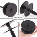 2PCS Metal Garden Hose Guide Spike, Hose Guides for Garden Heavy Duty, Cast Iron Garden Hose Guides for Outside, Rustproof Coated Hose Guide Stakes for Lawn & Yard, Plant & Flower Bed Protection