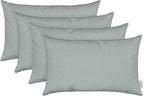 RSH Décor Sunbrella Jumbo Lumbar Pillow Covers – Set of 4 | 26" x 16" | Outdoor Use – Patio, Lounge, Adirondack, Deck | Water & Fade-Resistant | Play Sky | Includes Down-Alternative Inserts