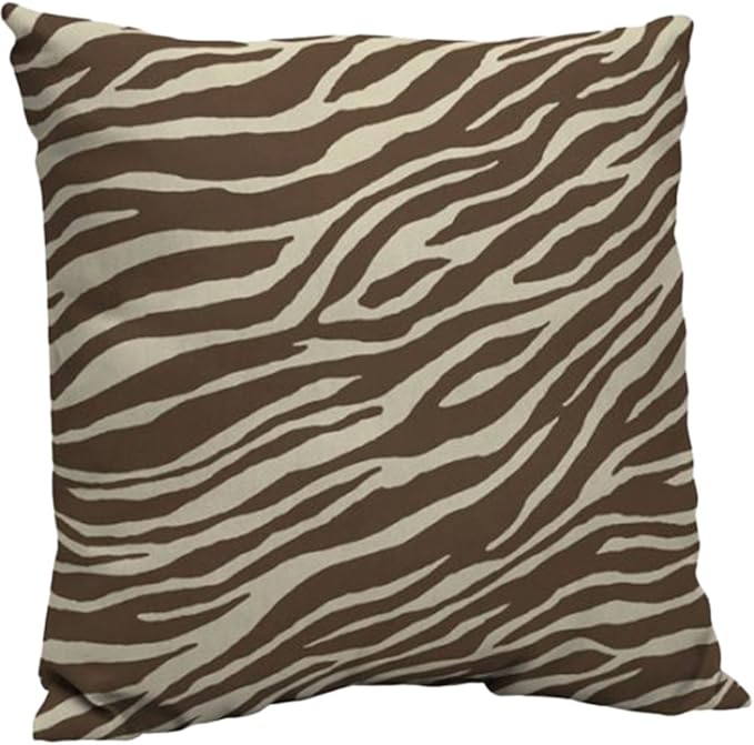 Comfort Classics Set of 2 Outdoor Patio Pillow Back Cushion 21" L x 21" W x 6" H. Polyester Fabric Zebra Inc.