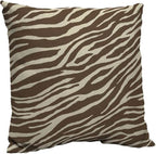 Comfort Classics Set of 2 Outdoor Patio Pillow Back Cushion 21" L x 21" W x 6" H. Polyester Fabric Zebra Inc.