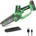 WORKPROX Mini Chainsaw Cordless, 6 inch Handheld Electric Chain Saw with Type-C Fast Charging Battery 20V 2.0Ah, Pruning Saw for Tree Branches, Wood Cutting, Garden Gifts for Men Women