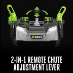 EGO Power+ 24" Electric Snow Blower, Cordless Self-Propelled 2-Stage XP, Includes (2) 56 V 10.0Ah Batteries and Dual Port Charger - SNT2416