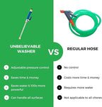 Jet Flux Hose Pressure Washer，Upgraded 2-in-1 Jet Flux Power Washer with 2 Jet Different Nozzle and Hose Quick Connectors for Car, Patio