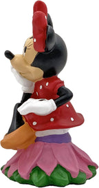 Disney Minnie Mouse Sitting on a Flower Everyday Outdoor Garden Statue, 6 inches Tall, Officially Licensed Disney Product