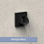 Marcello Square Pool & Fountain Water Feature Spout (Midnight Black)