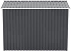 6x8 FT Sheds & Outdoor Storage,Steel Storage Shed with Lockable Doors and Window,Waterproof Garden Shed w/Roof Slope Design & Weather Versatility,Tool House for Storing Bicycles,Dark Gray