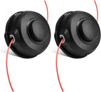 2 PCS Bump Feed Trimmer Head M8x1.25LH Compatible with Makita XRU11Z XRU12 XRU04Z 18V X2 LXT (36V) Lawn Mower Replace 198386-5