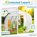 Machrus Ogrow Deluxe Walk-in Tunnel Greenhouse with White Cover