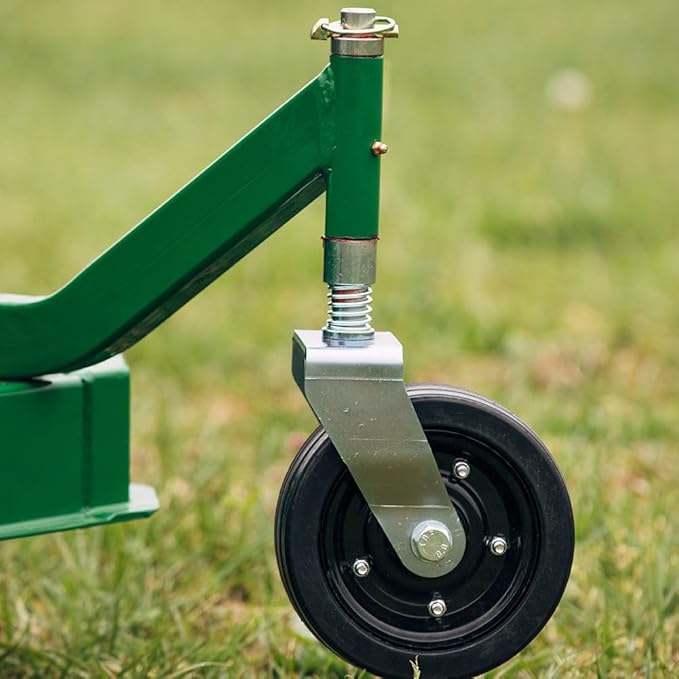 Titan Attachments 3 Point PTO Finish Mower, 72" Cutting Width, Cat 1 Hookup, Green Finish, Rear Discharge, Pull Behind Mower for 30-50 HP Tractors, Low-Noise Cast Iron Gearbox