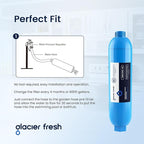 GLACIER FRESH Garden Hose End Pre-Filter for Swimming Pool, Hot Tubs, Spa, Inflatable Pool, Ponds, Greatly Reduces Bad Taste, Odors, Chlorin and Sediment, up to 8,000 Gallons, 3 Pack