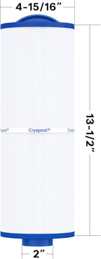 Cryspool® 04077 Compatible with Cal Spa Filters, 4CH-949, PWW50L, FC-0172, Rising Dragon, Dynasty Spas, 50 Sq. Ft Hot Tub Replacement Filter Cartridge, 2 Pack