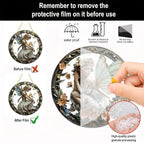 Flower Fairy Garden Decorations Angel Wing Christmas Halloween Deco Statue Art Elf Sculpture Hanging Craft for Outdoor Yard Courtyard Lawn Patio Window Acrylic Ornament Home Gift (B,S: 6*6 IN)