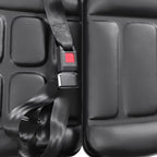 Universal Lawn Mower Seat, PVC Garden Tractor Seat, Tractor Suspension Seat, Universal Forklift Seat with Safety Belt, Full Suspension Seat Replacement for Heavy Mechanical Seat