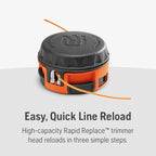 Husqvarna 330LK Gas String Trimmer, 28-cc 2-Cycle, 20-Inch Straight Shaft Gas Weed Eater with Rapid Replace Trimmer Head for Seamless String Reloading, 970545002