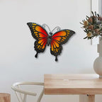 LIFFY Butterfly Wall Decor Butterfly Garden Ornaments Outdoor Indoor Metal Wall Art Decor Home Decorative Hanging Decorations for Room Yard Fence