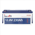 Timeusb 2 Pack 12V 230Ah LiFePO4 Battery, Built-in 150A BMS, Max. 1920W Power Output & 2944Wh Energy Lithium Battery, 15000 Cycles for Your RVs, Solar System, Off-Grid, Camper, etc