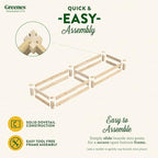 Greenes Fence Original Pine Raised Garden Bed, 2' x 8' x 7" - Made in USA with American Pine