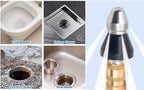 Pressure Washer Sewer Jetter Nozzle with Stainless Steel, Durable Design Sewer Jet Nozzle,Pressure Drain Jetter Hose Nozzle,1/4'' Quickly Connector, 5000 PSI Orifice 6.5