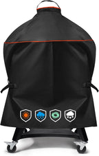 Heavy-Duty 600D Grill Cover fit for Kamado Joe KJ15080320 Kettle Joe and Other 22 inch Charcoal Kettle Grill with Similar Sizes, 28" Dia x 39" H
