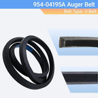 754-04195 954-04195A 1/2" x 37" Auger Drive Belt for Snow Throwers – Compatible with MTD, Troy-Bilt, Cub Cadet, Craftsman, Yard Man, Yard Machines Snow Blowers,Replaces 754-04195A 954-04195A（2/Pack）