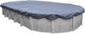 Robelle 10 x 15 ft Blue Winter Oval Pool Cover for Above Ground Pools, 3 ft Overlap (13 x 18 ft Cover Size), Solid 7 x 7 Scrim, 2.2 oz/yd2, 8-Year Warranty, Style: 461015A