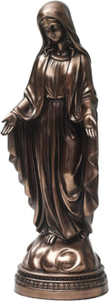 12 Inch Blessed Virgin Mary Decorative Figurine，Catholic Religious Gifts 12 Inch Resin Statue Figurine (Cold Cast Bronze)