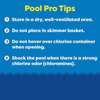 In The Swim 4 Inch Chlorine Sticks for Sanitizing Swimming Pools - Individually Wrapped, Slow Dissolving, Stabilized Chlorine Sanitizer - 90% Available Chlorine, 99% Trichlor - 50 Pounds