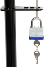 ECOTRIC 4 Place Trimmer Rack Holders for Landscape Truck Trailer Enclosed w/4 Locks Weed Eater Carrier Black Steel Pair