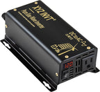 300W Pure Sine Wave Inverter DC 12V to AC 110V 120V Power Converter 600W Peak with LED Display for Most Small Power Appliances