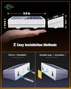 Solar Fence Lights 20 Pack, 50 Lumens Outdoor Solar Lights with 12 Modes RGB Color Glow LED，Waterproof, Solar Lights for Patio, Backyard, Deck, Fence, Railing(White Shell)