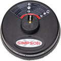 Simpson Cleaning 80165 Universal 15" Steel Pressure Washer Surface Cleaner for Cold Water Machines, 1/4" Quick Connection, Recommended Min 2200 PSI up to Max of 3700 PSI, Black