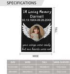 Custom Memorial Flag Personalized Garden Flag for Cemetery in Loving Memory with Photo Name Date Memory Garden Flags For Loss of Loved One Lawn Outdoor Double Sided Yard Flags (Memorial Funeral Flags 2, 12x18(in))